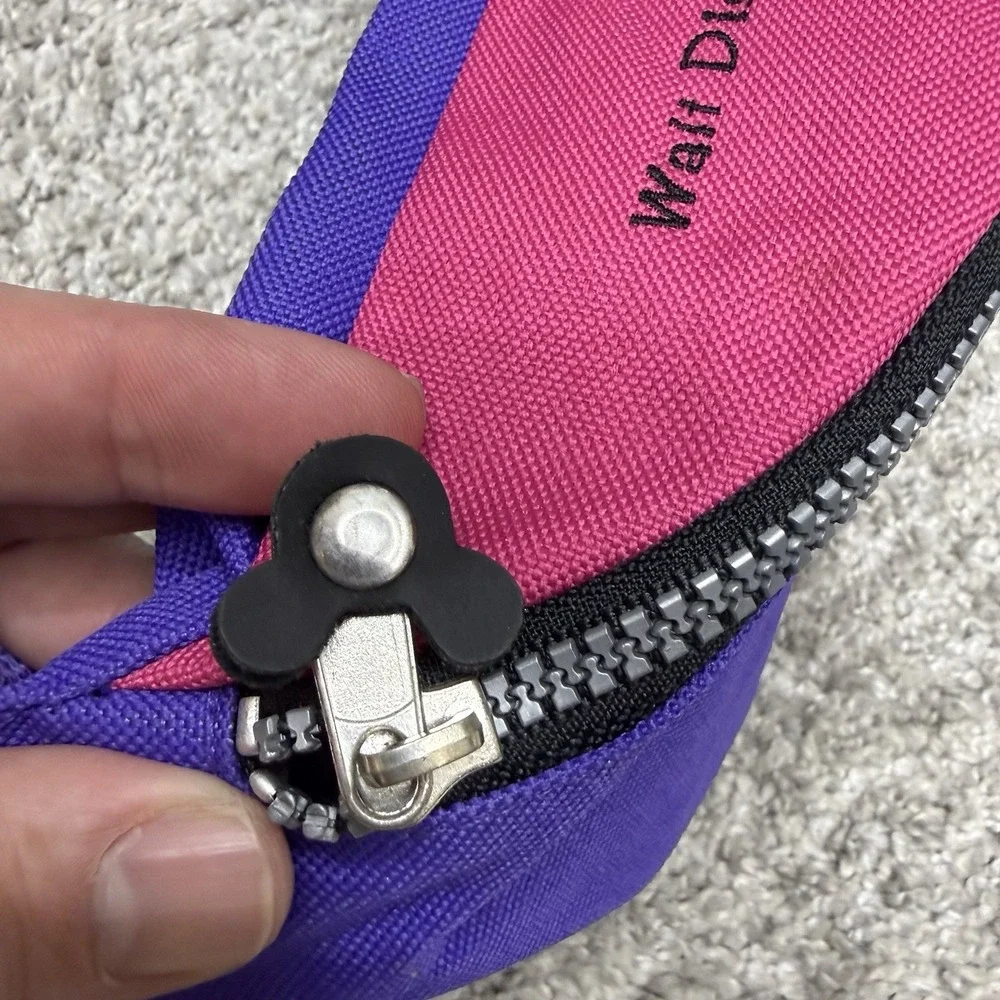 Walt Disney World Kids Minnie Mouse Fanny Pack Hip Bag Purple/Pink adjustable